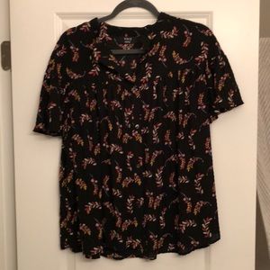 Floral Button Down Blouse